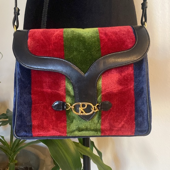 Roberta di Camerino cross body Multicolor velvet leather - Picture 17 of 17